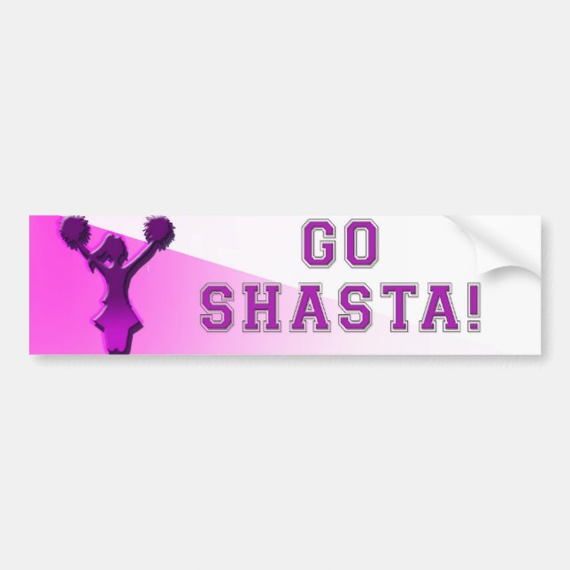 Gehen Shasta! Autoaufkleber (Vorne)