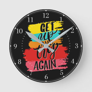 Gehen Sie auf und versuchen Sie es noch einmal mot Runde Wanduhr