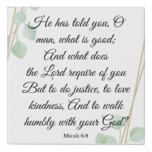 Gehen Sie demütig mit Ihrem Gott