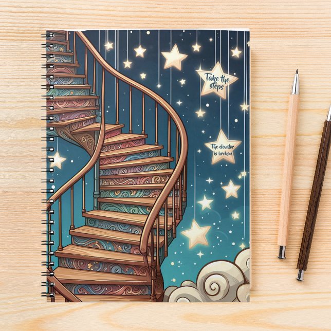 Gehen Sie die Stufen Der Aufzug ist kaputt - Schri Notizblock (Von Creator hochgeladen)