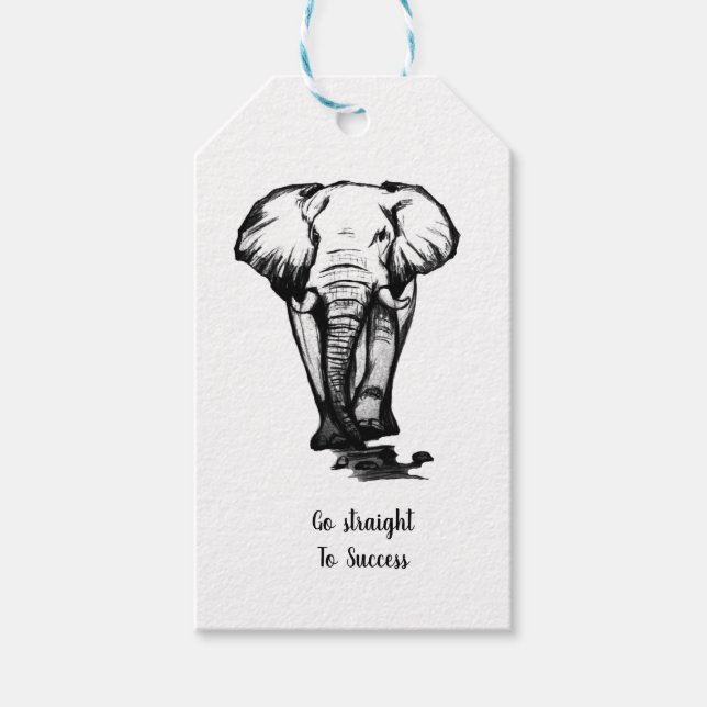 Gehen Sie direkt zum Erfolg Geschenkanhänger (Vorderseite)