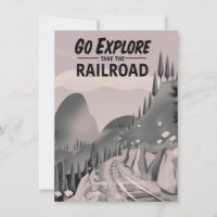 Gehen Sie Erkundung nehmen Sie die Eisenbahn