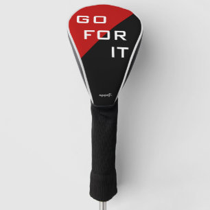 Gehen Sie für esrotes und schwarzes modernes Golf Headcover