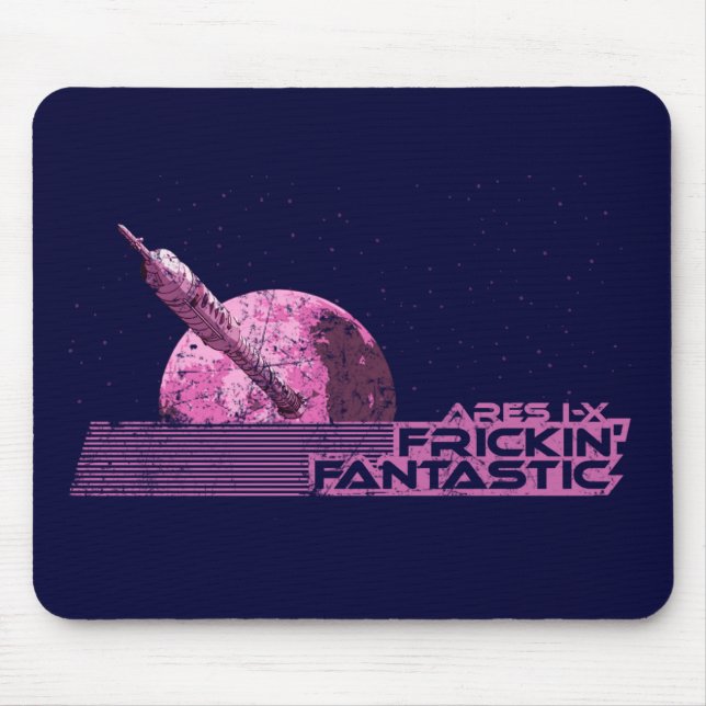 Gehen Sie galaktisch Mousepad (Vorne)