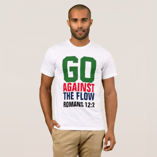GEHEN SIE GEGEN DIE Christlichen T - Shirt DES FLU