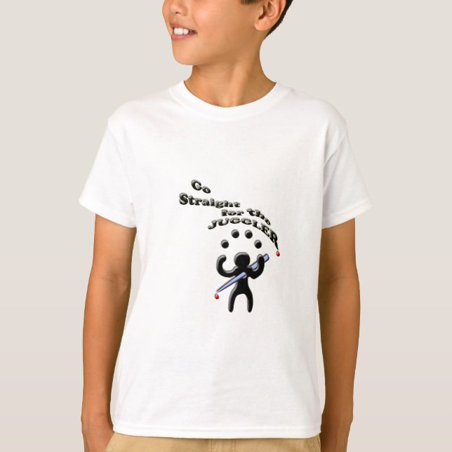 gehen Sie gerade für den Jongleur T-Shirt (Vorderseite)