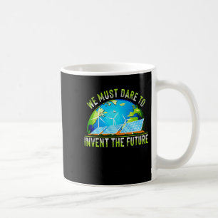 Gehen Sie Grüner Erde Tag Erneuerbare Energie Sonn Kaffeetasse