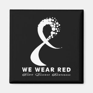 Gehen Sie im Februar Rot Herzkrankheit Gesundheits Magnet