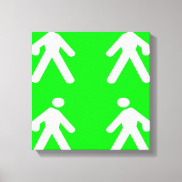 Gehen Sie im Grünen Leinwanddruck