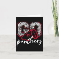 Gehen Sie immer Panthers Schule Sport Name Panther