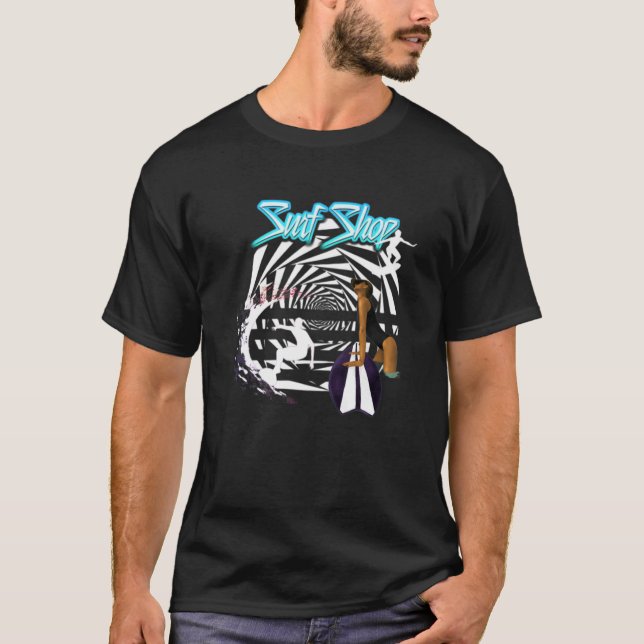 Gehen Sie in den Surfshop T-Shirt (Vorderseite)