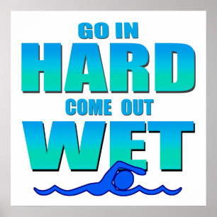 Gehen Sie in stark Poster