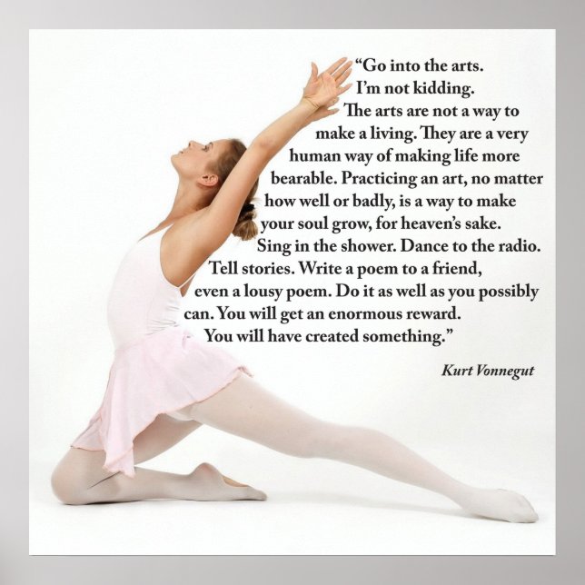 Gehen Sie ins Kunstgewerbe, 24" x 24" Poster (Vorne)