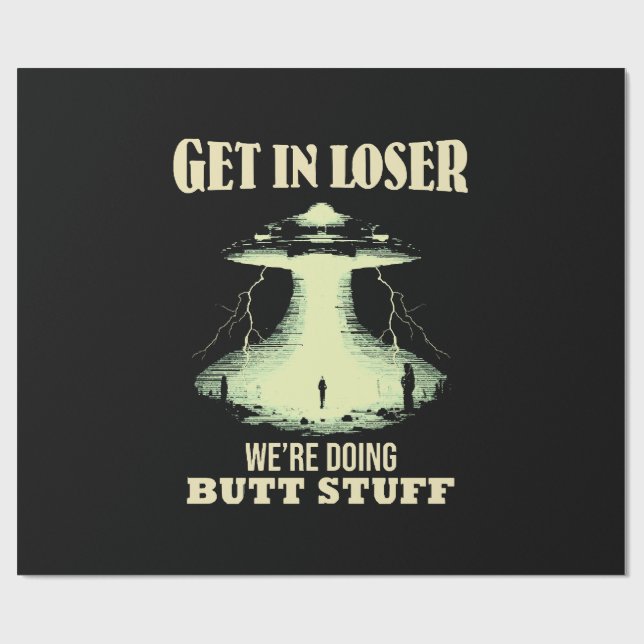 Gehen Sie locker - wir machen Hintern. Geschenkpapier (Flach)