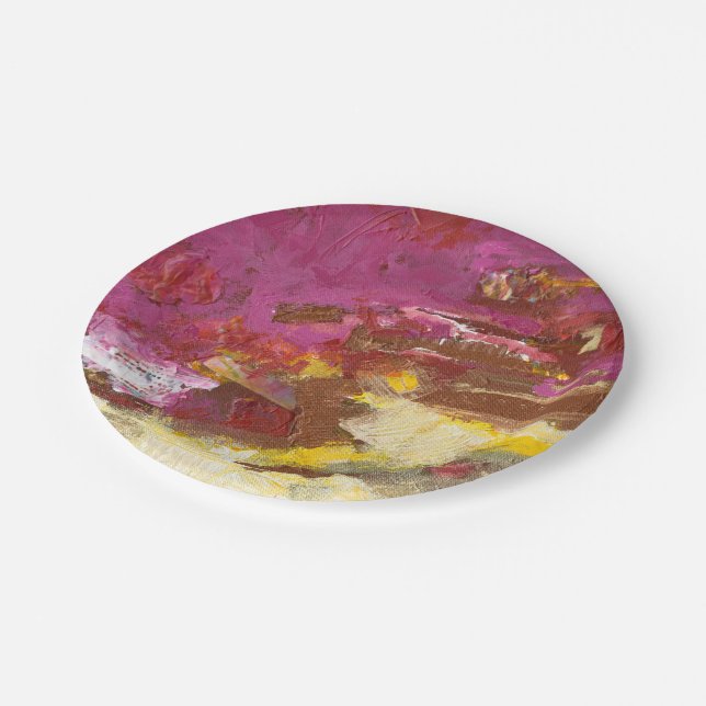 Gehen Sie mir durch Pappteller (Schrägansicht)