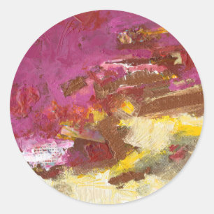 Gehen Sie mir durch Runder Aufkleber