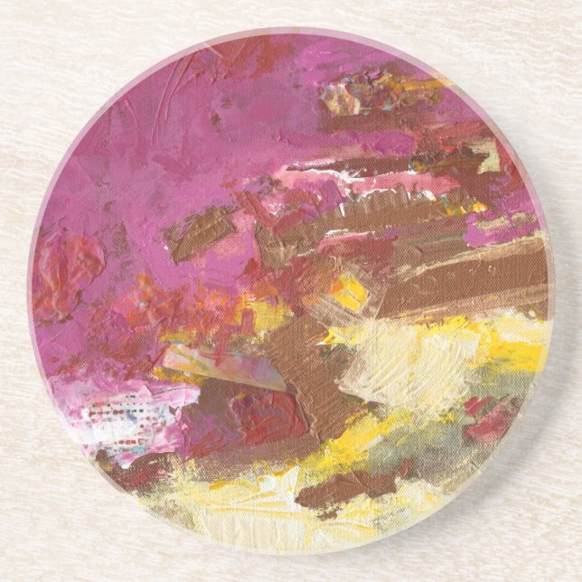 Gehen Sie mir durch Sandstein Untersetzer (Vorne)