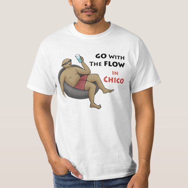 Gehen Sie mit dem Fluss in Mexiko Shirt (Vorderseite)