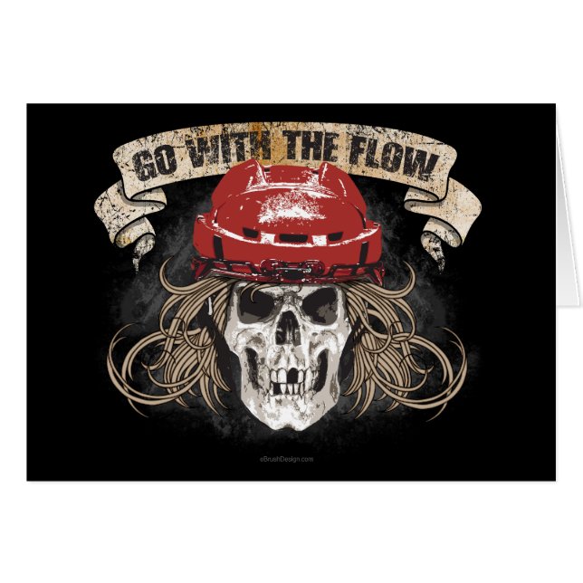 Gehen Sie mit dem Rot des Fluss-(Hockey-Haar) (Vorderseite (Horizontal))