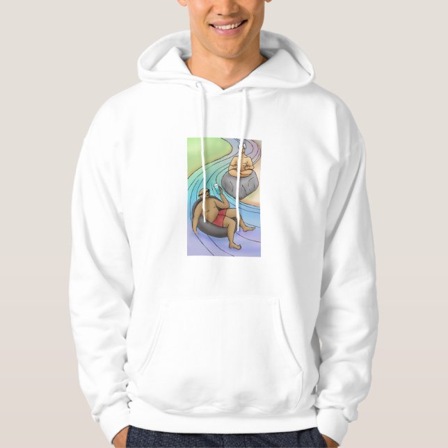 Gehen Sie mit der Blume von Rock Water Hoodie (Vorderseite)