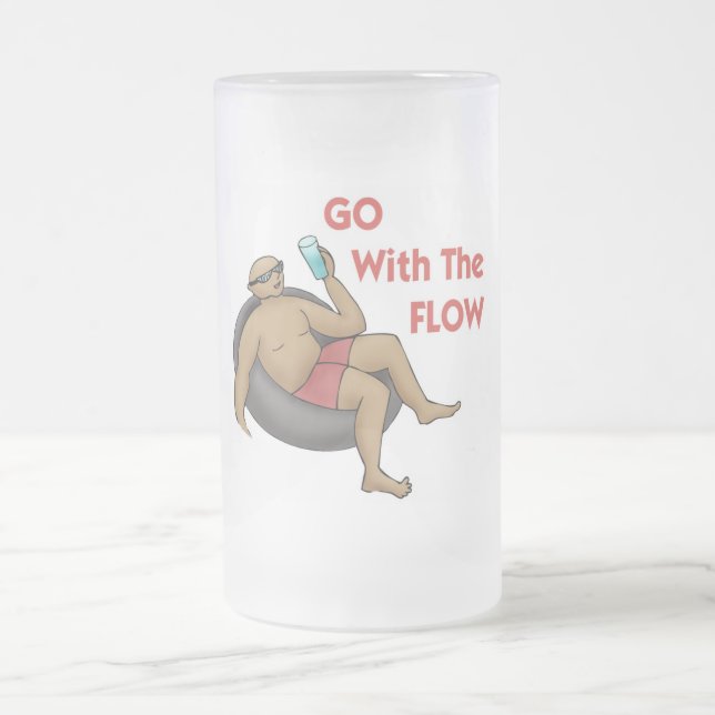 Gehen Sie mit der Flow-Tasse Mattglas Bierglas (Mittel)
