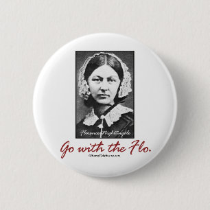 Gehen Sie mit Florence Nightingale Button