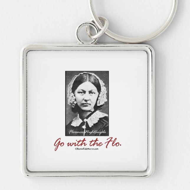 Gehen Sie mit Florence Nightingale Schlüsselanhänger (Vorne)