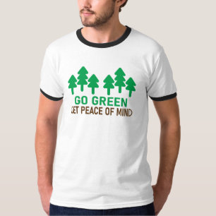 Gehen Sie motivierend grünes Design mit Zitat. T-Shirt