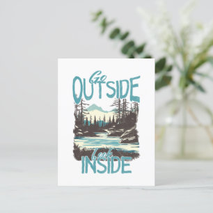 Gehen Sie nach draußen, schauen Sie nach innen - N Postkarte