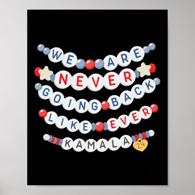 Gehen Sie nie wieder zurück wie jemals Kamala Harr Poster (Vorne)
