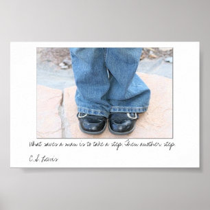 Gehen Sie noch einen Schritt weiter Poster