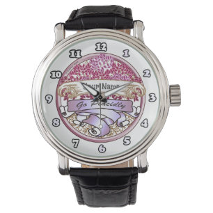 Gehen Sie platt Armbanduhr