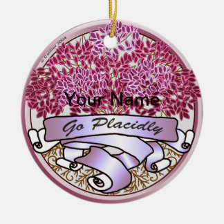 Gehen Sie platt Keramik Ornament