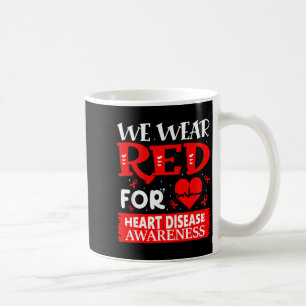 Gehen Sie Rot Amerikanisches Herzkrankheitsbewusst Kaffeetasse