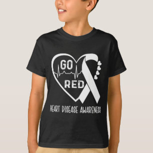 Gehen Sie Rot - Februar Amerikanischer Herzgesundh T-Shirt