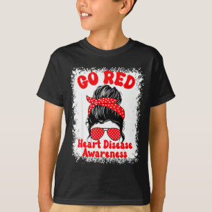 Gehen Sie Rot Herzkrankheit Bewusstsein Wir Tragen T-Shirt