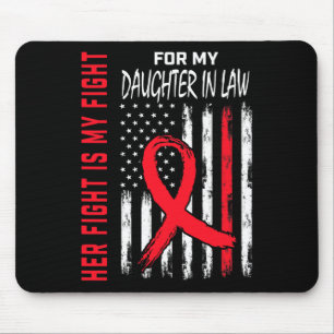 Gehen Sie Rot Ihr Kampf Tochter Schwiegertöchter H Mousepad