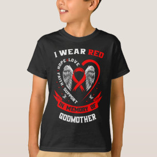 Gehen Sie Rot Zum Gedenken An Die Herzkrankheit De T-Shirt