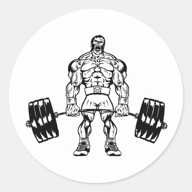 GEHEN SIE SCHWERE ODER GEHEN SIE ZUHAUSE LOGO WEG RUNDER AUFKLEBER (Vorderseite)