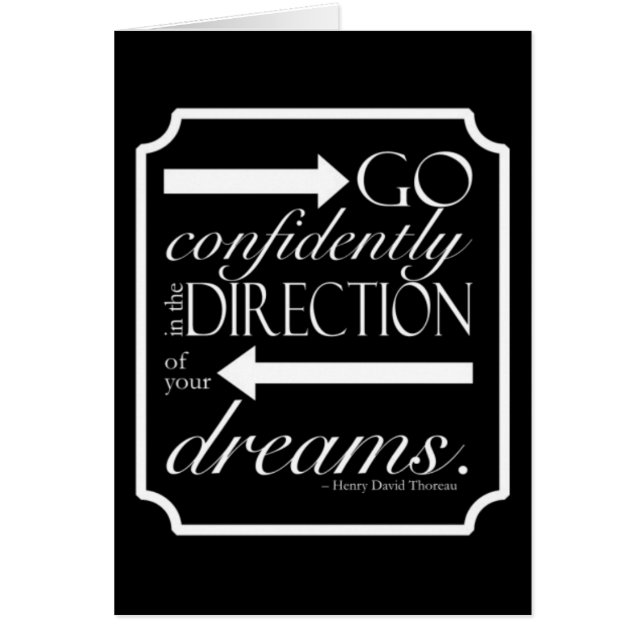 Gehen Sie sicher -- Weiß auf Schwarzem (Vorne)
