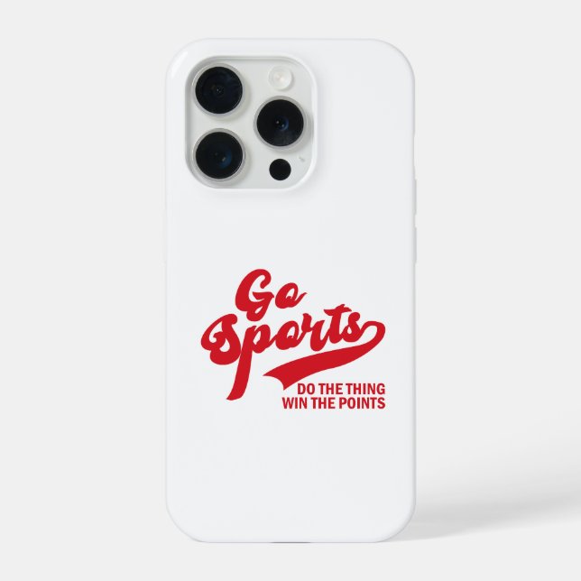 Gehen Sie Sport Machen Sie Das Ding Gewinnen Sie D iPhone Hülle (Rückseite)