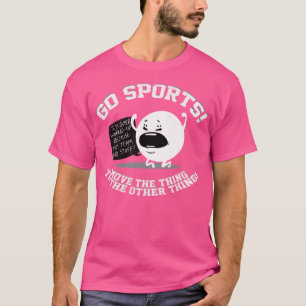 Gehen Sie Sport und bewegen Sie das Ding zum ander T-Shirt