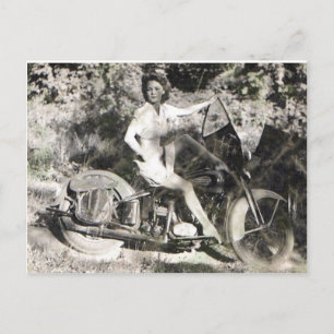 GEHEN SIE ÜBER. POSTKARTE