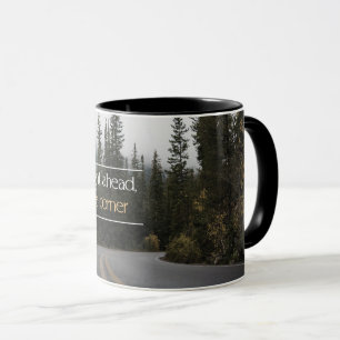 Gehen Sie um die Ecke Tasse