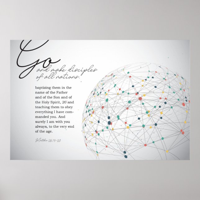 Gehen Sie und machen Sie Grundsätze für alle Natio Poster (Vorne)