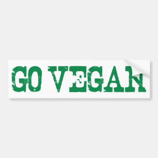 Gehen Sie vegan Autoaufkleber