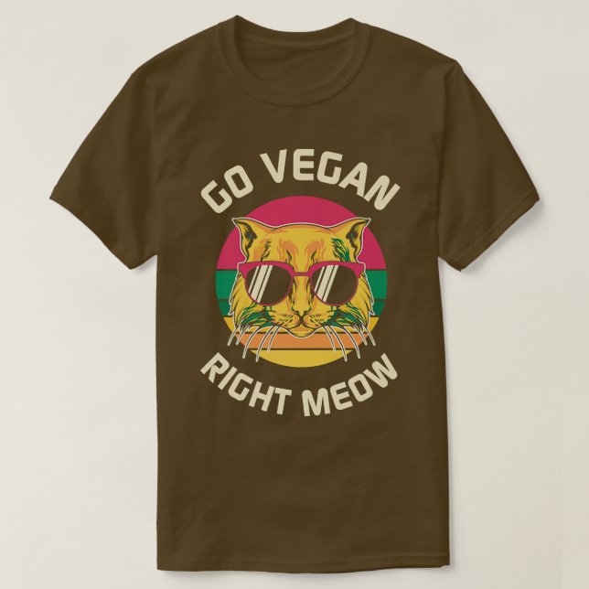 Gehen Sie Vegan, rechts T-Shirt (Design vorne)