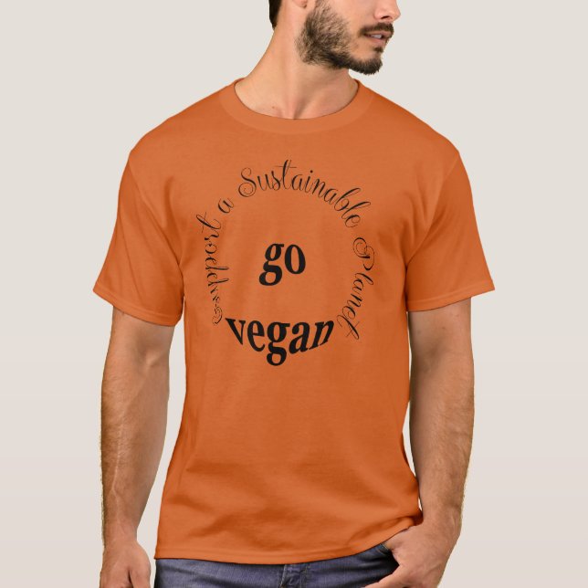 Gehen Sie vegan T-Shirt (Vorderseite)