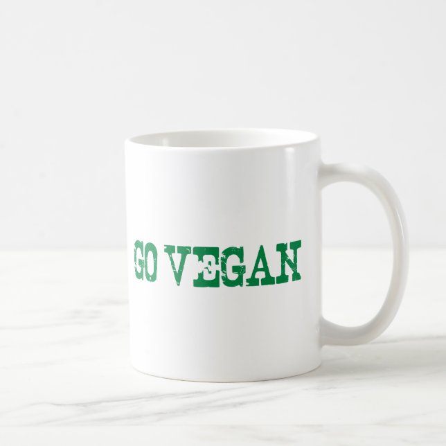 Gehen Sie vegan Tasse (Rechts)