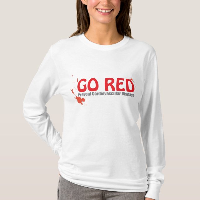 GEHEN Sie verhindern CVD ROT T-Shirt (Vorderseite)